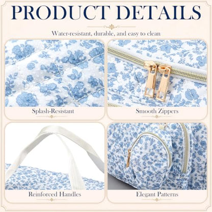 Floral Diaper Bag, Mom Hospital Bag with Breast Pump Pocket