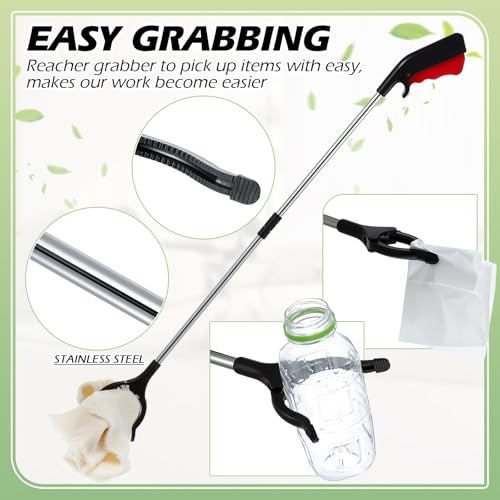 Norme 12 Pcs Grabber Reacher Tools, 32.7 in Foldable Trash Pickers
