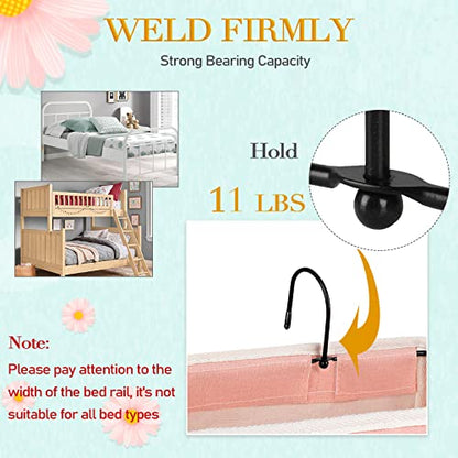 Bedside Caddy Bedside Storage Bag for Headboards/Bunk Bed - color: 2PC Light Pink