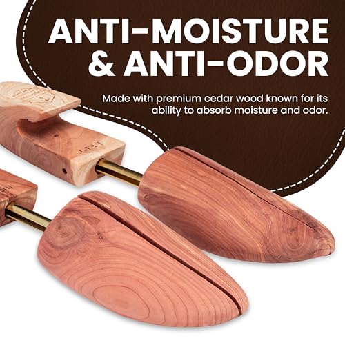 HOUNDSBAY Cedar Shoe Tree, Shoe Trees for Men & Women - Shaper & Stretcher - size: XX-Large / 13.5 - 15 US