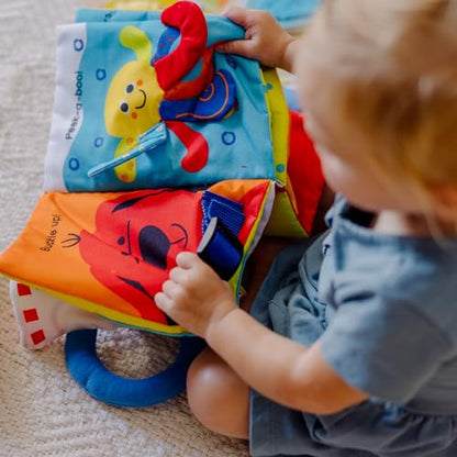 Melissa & Doug K’s Kids My First Activity Book 8-Page Soft Book for Babies and Toddlers Early Learning Developmental Plush Soft Activity for Babies and Toddlers - color: Activity Book