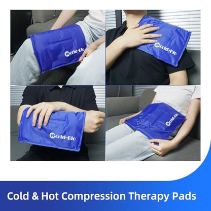 WORLD-BIO 2Packs Flexible Large Ice Packs for Injuries Reusable - size: 2 Count 11" x 14"