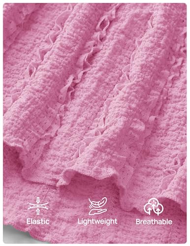 ZESICA Womens Summer Spaghetti Strap Going Out Tank Top - color: Pink, size: X-Large