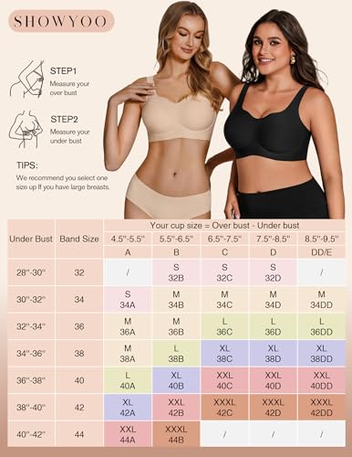 Jelly Bras for Women Plus Size No Underwire Push Up Full Coverage Minimizer Bra Seamless Wireless Bralette - color: Nude, size: Medium