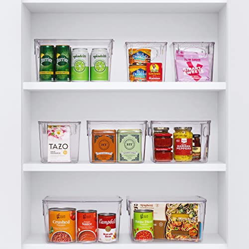 Sorbus Fridge Organizers and Storage, Clear Plastic Bins (Medium, 4 Pack) - size: Medium, style: 4 Pack