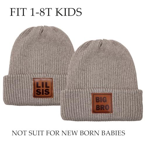 Cute Beanies Warm Soft Winter Hat Christmas Beanie Unisex - color: Bro Sis Sets