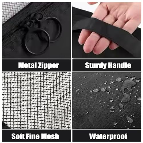 8 Set Packing Cubes for Suitcases, INVODA Travel Luggage Packing Organizers with Laundry Bag, Compression Storage Shoe Bag, Clothing Underwear Bag (Black) - color: Black