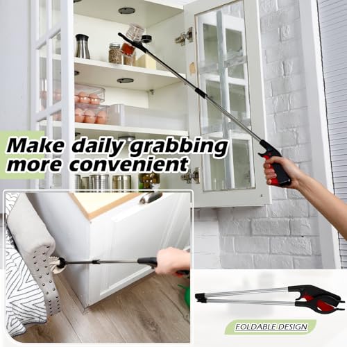 Norme 12 Pcs Grabber Reacher Tools, 32.7 in Foldable Trash Pickers