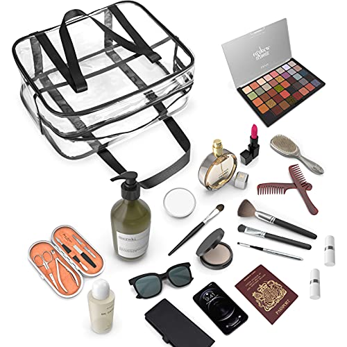 Large Clear Makeup Bag, Cosmetics Organizer Bag, pvc Travel Toiletry Bag