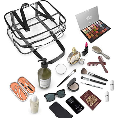 Large Clear Makeup Bag, Cosmetics Organizer Bag, pvc Travel Toiletry Bag