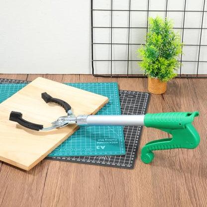 15.7" Aluminum Reacher Grabber – Lightweight Pick-Up Tool for Trash & Objects, Foldable Arm Extender for Indoor/Outdoor Use, Mobility Aid for Seniors & Wheelchair Users