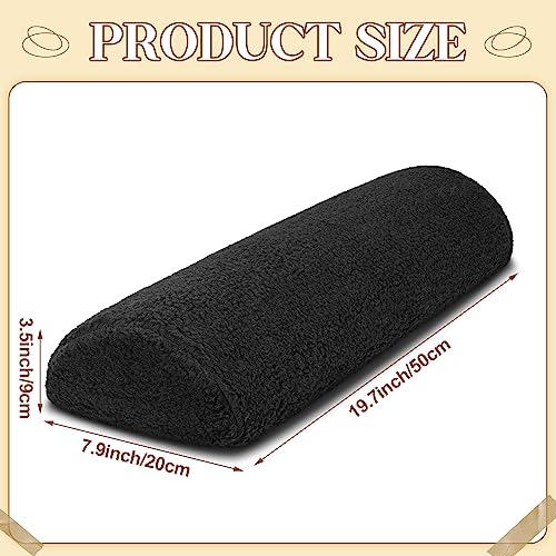 Recliner Leg Rest Cushion Sofa Footrest Pillow with Cover, Black, 1 Pcs - color: Black
