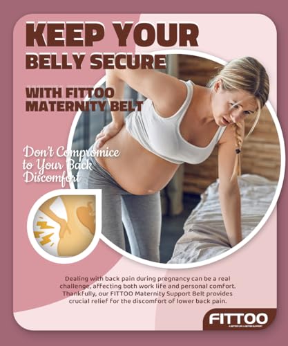 FITTOO Pregnancy Belly Bands for Pregnant Women, 3 in 1 Pregnancy Belt - color: Black, size: Medium