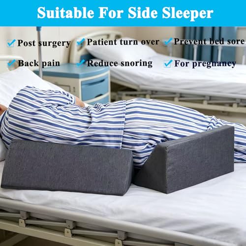 Saula 3 in 1 Flexible Bed Wedge Pillow for After Surgery Side Sleeper