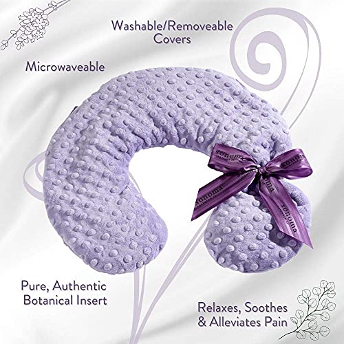 Sonoma Lavender Luxury Lavender Neck Pillow, Lilac Dot - color: Lilac Dots
