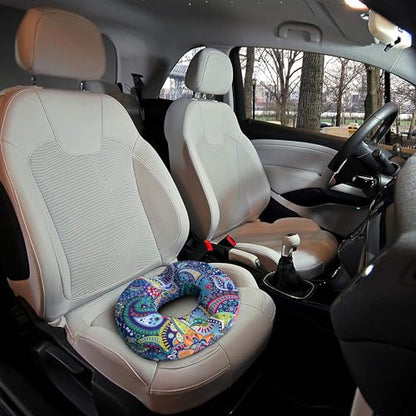 Donut Pillow Seat Cushion for Tailbone Pain Relief Hemorrhoids - color: Paisleypattern
