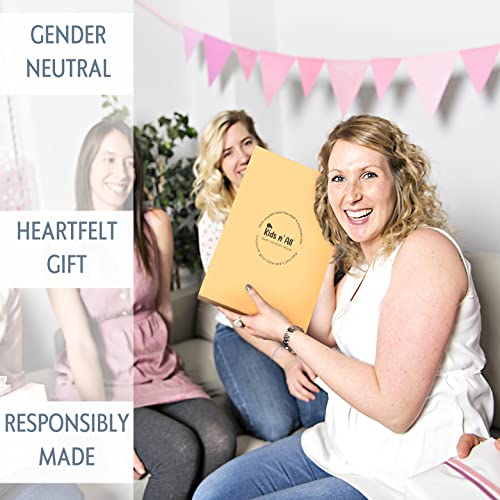 Baby's First Year Book, Gender-Neutral Ocean Baby Memory Book and Keepsake - color: Mystical Ocean