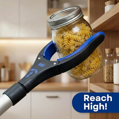 RMS 2 Pack 34 Inch Extra Long Reacher Grabber - Foldable with Rotating Jaw - size: 34 Inch (Pack of 2)