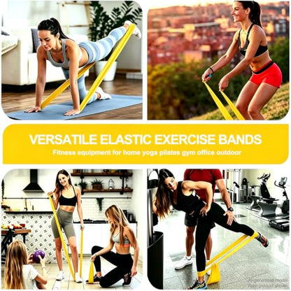 Long Resistance Bands for Working Out, Physical Therapy, Yoga & Pilates - color: Yellow
