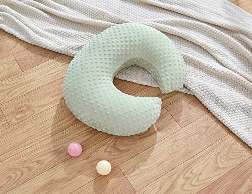 Nursing Pillow and Positioner with Cover for Breastfeeding - color: Green