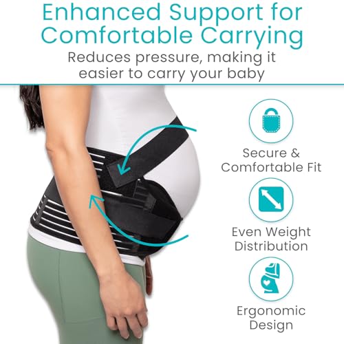 Vive Pregnancy Belly Support Band for Women - Maternity Belt - Cozy Brace - size: Small