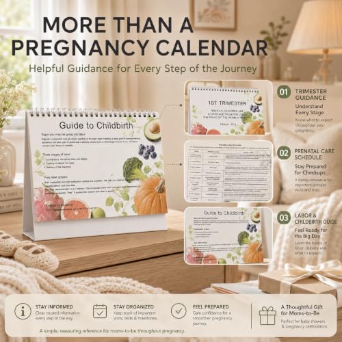 Pregnancy Calendar for First Time Moms 48-Page Keepsake Set
