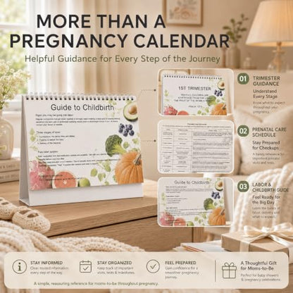 Pregnancy Calendar for First Time Moms 48-Page Keepsake Set