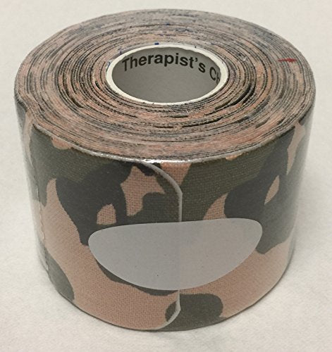 Therapist’s Choice® Kinesiology Tape Pre-Cut Roll (2-Inch x 16.4-Feet) (Camo) - color: Camo