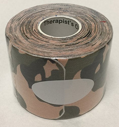 Therapist’s Choice® Kinesiology Tape Pre-Cut Roll (2-Inch x 16.4-Feet) (Camo) - color: Camo