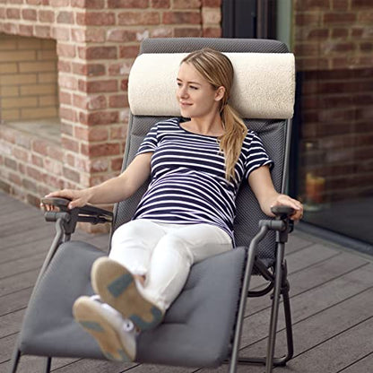 Wesiti Recliner Leg Rest Cushion Footrest Pillow Elevate Feet, Beige - color: Beige