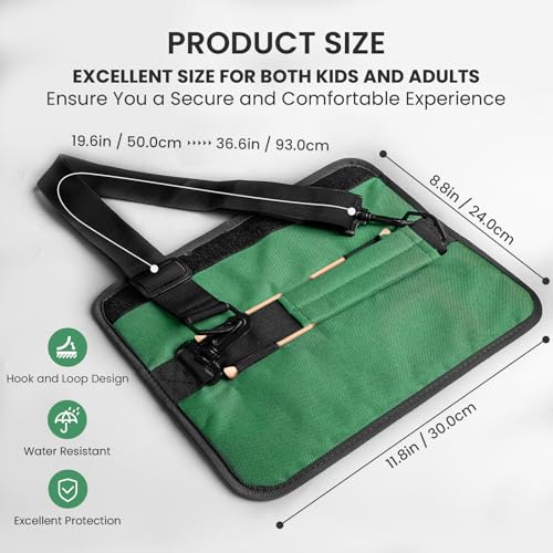 FINGER TEN Mini Golf Bag for 3-7 Clubs - color: Green, size: 1Pc