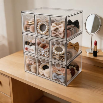 Prsildan Craft Art Supply Organizer Stackable Storage Drawer with 9 Drawers - size: Stackable-9 Drawers