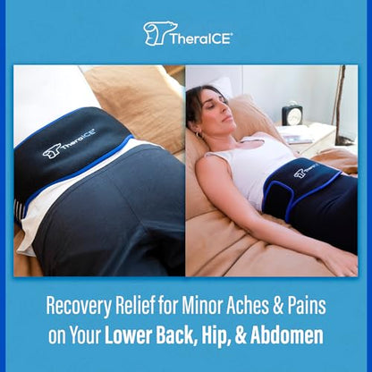 TheraICE Ice Pack for Back Pain Relief, Lower Back Wrap for Lumbar Sciatic - style: 1 Pack