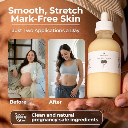 8 Sheep True Belly Serum, Pregnancy-Safe Belly Oil, 4 FL OZ