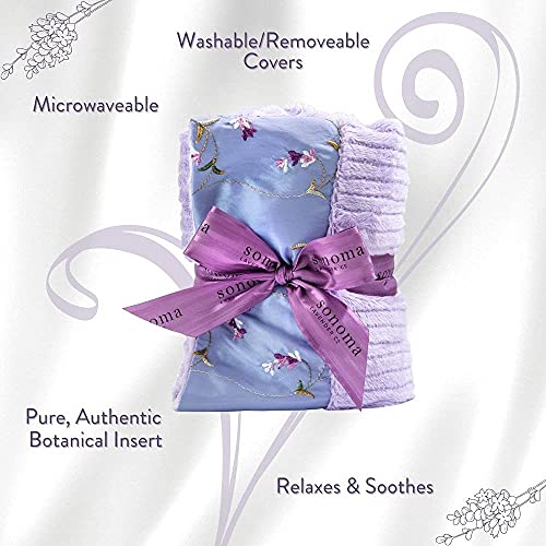 Sonoma Lavender Heat Wrap - Embroidered Lavender - color: Embroidered Lavender