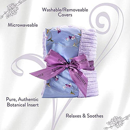 Sonoma Lavender Heat Wrap - Embroidered Lavender - color: Embroidered Lavender