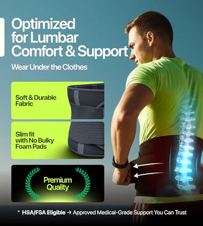 Plus Size Back Brace, Lower Back Pain Relief, Size 3XL