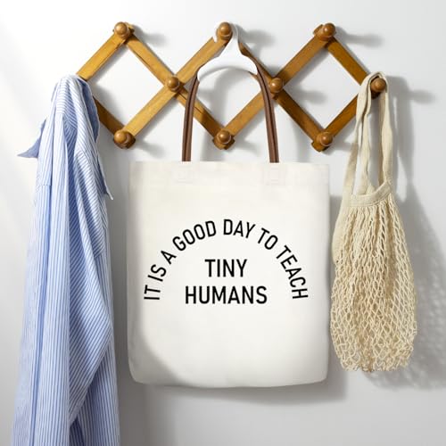 Canvas Tote Bag For Women - color: It's a Good Day to Teach Tiny Humans