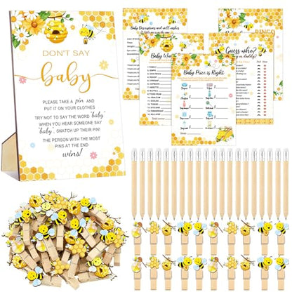 Patelai 321 Pcs Baby Shower Games Supplies, Bee - style: Bee