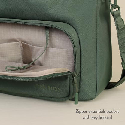 Itzy Ritzy Belong Cargo Caddy Stroller Organizer & Crossbody Bag (Green) - color: Hunter Green