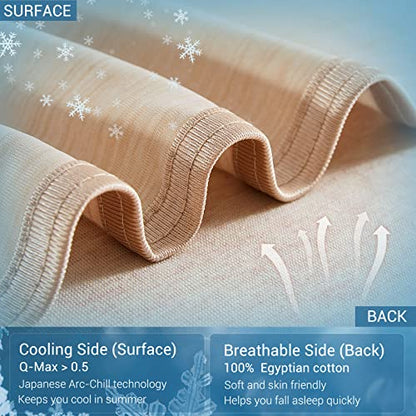 Marchpower Arc-Chill Cooling Blanket King Size Beige - color: Beige, size: King 90" X 108"