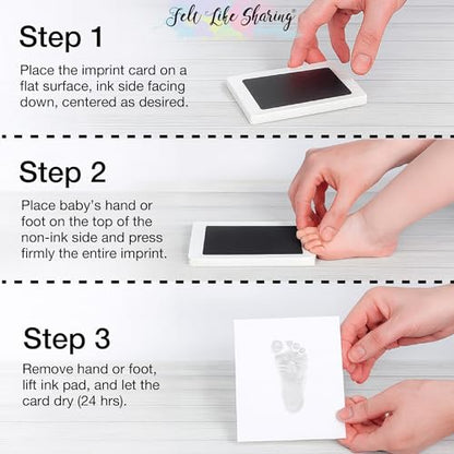 Felt Like Sharing My Tiny Prints Baby Handprint & Footprint Kit (Gray) - color: Gray
