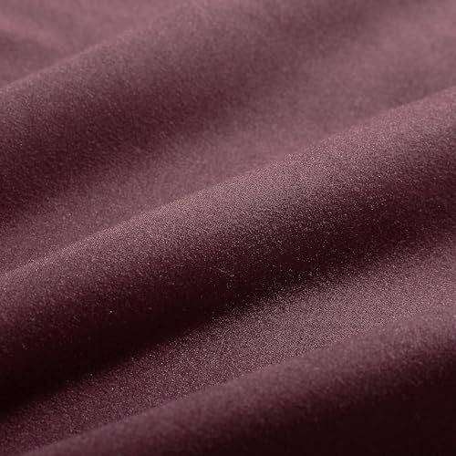 EVOLIVE Body Pillow Cover 21"x54", Microfiber, Hidden Zipper (Wine) - color: Wine