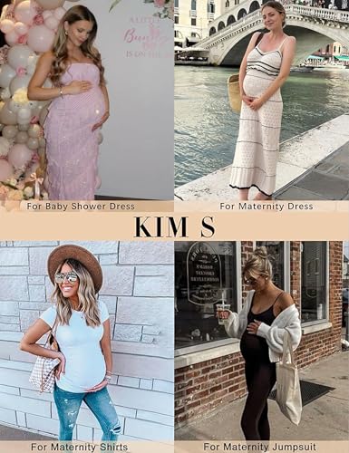 KIM S "Baby Shower Essential” Maternity Shapewear, Belly Support Underwear - color: E. 2 Pack(black+nude), size: 3X-Large