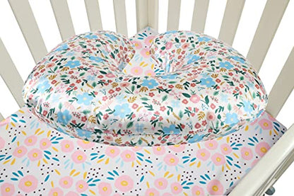 Tcmyyund Satin Nursing Pillow Cover Set 2 Pack Ultra Soft Silk Feeling - color: Floral & Floral