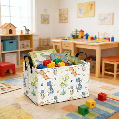 Rectangular Collapsible Parent Child Dragon Storage Basket Organizer - color: Rec Parent-child Dragon
