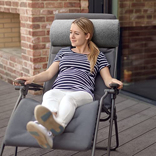 Wesiti Recliner Leg Rest Cushion Footrest Pillow Elevate Feet, Light Gray - color: Light Gray