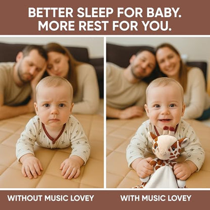 Love By Emi Baby Lovey Sound Machine - Lullaby & White Noise - Giraffe - color: Brown