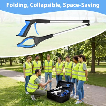8 Pack 32 Inch Grabber Reacher Tool, Trash Grabbers, Trash Pickers - size: 32-Inch (Pack of 8)