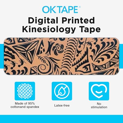 OK TAPE Kinesiology Tape Hypoallergenic Uncut 2 Rolls, 2inx16.4ft - color: Dancer